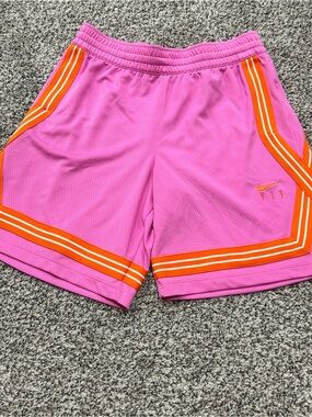 Nike Fly Crossover Basketball Shorts Youth Girls Sz XL Pink Orange Dri-FIT